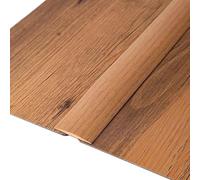 Door Flat Threshold Divider Strips - PVC Edge Protector for Floor Gaps, 1m to 20m Length, 4cm Width, Safe and Durable(Wood Grain,L2m)
