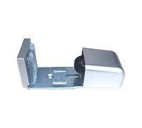 Door Floor Guide, Adjustable Sliding Door Track Sliding Barn Door Hardware Bottom Automatic Door Fittings Bottom Floor Guide for 35-60mm Frame Sliding Door Steel Plate Door