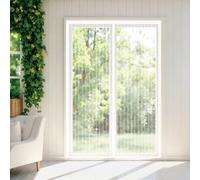 Door Fly Screen 170 x 221 cm Snap Shut Automatically Insect with Full Frame Magic Tape&Powerful Magnets, No Drill Installation Magnetic Screenfly Doors for Bedroom, White