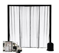 Door Fly Screen - 510g-59x43 Inch Magnetic Net, Blackout Privacy Mesh | Camper Van Entryway Shield, Heavy Duty Cargo Barrier | Universal SUV Truck Trailer Guard, Portable Vehicle Protector
