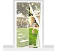 Door Fly Screen 90 x 220 cm Powerful Magnets, Keep Bugs Out, Automatically Closes, No Drill Installation, Magnetic Door Curtains Fly Screen Kid and Pet Friendly, Black