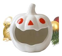 Door for Halloween Decorations - Pumpkin Decor | Spokey Wooden Candlestick Status | Table Lighting Ornament for Creating Atmosphere in the Living Room for Home Parties