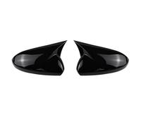 Door For Wing Mirror Cover Compatible With Chevrolet For Cruze 2008 2009 2010 2011 2012 2013 2014 2015 2016 Car Mirror Cover Accessory Bright Shields External(Bright black)