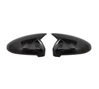 Door For Wing Mirror Cover Compatible With For A4 For A5 For B9 2017 2018 2019 2020 2021 2022 2023 Car Black Side For Wing Mirror Caps Replace Covers Parts(Bright black)