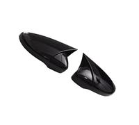 Door For Wing Mirror Cover Compatible With VW For Beetle A5 2011 2012 2013 2014 2015 Car Black Carbon Pattern Side For Wing Mirror Cap Case Trim Parts Accessories(Gloss Black)