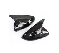 Door For Wing Mirror Cover Compatible With VW For Golf MK7 For GTI For 2014 2015 2016 2017 2018 2019 Car Side Rear View Mirror Cover Caps Signals Parts(Bright Black)