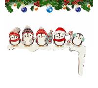 Door Frame Christmas Decor, Santa Elk Penguin Design Door Frame Sign, Christmas Decoration for Door Frame, Funny Holiday Home Decor