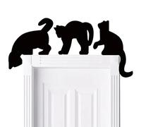 Door Frame Decor | Cat Black Animal Door Topper - Halloween Cute Animal Silhouette Ornaments for Home Nursery Restaurant Cafe Entrance Workplace