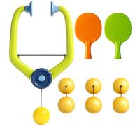 Door Frame Ping Pong Game, Door Frame Ping Pong Game, Table Tennis Set with 2 Paddles & 6 Balls, Hanging Ping Pong Trainer for Kids & Adults, Compact Family Fun Games & Skill Development