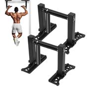 Door Frame Pull-Up Bar, Robust Strength Training Pull-Up Bar for Home Fitness - Two Pieces Foldable Muscle Building Upper Body Trainer for Core Training Workout Fitness Exercises
