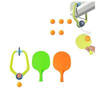 Door Game Over The Door, Adjustable Doorway Game with Racket for for Kids Adults, Hanging Table Tennis Trainer Portable Set with 1Pcs Trainer and 6 Balls