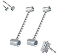Door Gap Fixer, Door Hinge Adjustment Tool, Heavy Duty Door Gap Adjustment Tool, Alloy Steel Hinge Gap Adjustment Wrench for Fire Security Office Hotels Residential,14-19mm,23-25mm(Small+large)