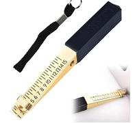 Door Gap Measuring Tool, 0-15mm Fire Door Gap Gauge Checker Tool Engineering Ruler Feeler Gauges Accurate, compact and convenient for House Engineering Inspection Flatness Measuring Tool Ruler(0.5mm)