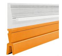 Door Gap Sealing Strip Optimized For Use In Environments Where Ambient Noise And Air Movement Are Concerns(orange)