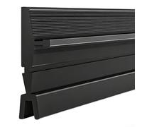 Door Gap Sealing Strip Optimized For Use In Environments Where Ambient Noise And Air Movement Are Concerns(black)