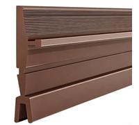 Door Gap Sealing Strip Optimized For Use In Environments Where Ambient Noise And Air Movement Are Concerns(Brown)