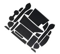 Door Groove Mat Accessories Interior For NISSAN For NOTE For E-POWER For NISMO For (E12/HE12/NE12) Mats Door Groove Mat Gate Slot Pad Cup(Black- Silver)