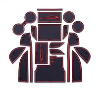 Door groove mat Car Anti-slip Rubber Door Groove Pad Accessories Cup Holder For Mazda CX-5 2017-2022(Rosso)