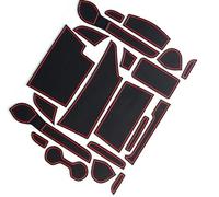 Door Groove Mat Interior Accessories For NISSAN For NOTE For E-POWER For NISMO For (E12/HE12/NE12) Mats Door Groove Mat Gate Slot Pad Cup(Black- Silver)