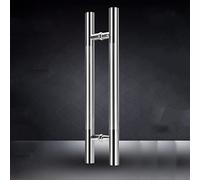 Door Handle 50-120Cm Push Pull Handle For Sliding Door,Brushed Stainless Steel Pull Push Modern Door Handles/Glass Handles,Interior Or Exterior,Modern Style /30Cm, L:50Cm(19.6In)/30Cm(11.8In)