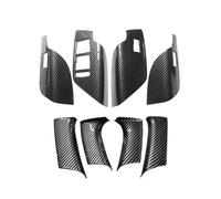 Door Handle ABS Carbon Fiber Car Door Window Switch Control Panel Door Handle Cover Trim Replacement Fits for Buick for Regal 2009-2016 Inner Handle (Color : Window Switch)(8pcs)