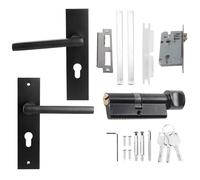 Door Handle and Deadbolt Set, Door Lever Handle Lock,Mortise Lock Set Interior Door,Silence Zinc Alloy Indoor Split Locks Simple Locks Cylinder Doors Handles Set with 3Pca Keys