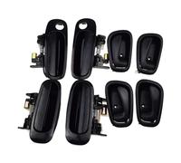 Door Handle Bezel 8 Pcs Inside Door Handle for Toyota for Corolla 1.8L Left Right Replace(Black Kit)