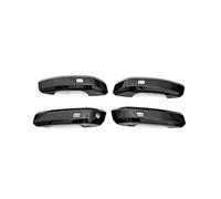 Door Handle Cover Cap Bowl Pad Sticker Carbon Fiber Grain/Piano Black,Car Door Handle Protector,For A4 S4 B9 2017-2024