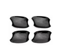 Door Handle Cover Cap Bowl Pad Sticker Carbon Fiber Grain/Piano Black,Car Door Handle Protector,For A4 S4 B9 2017-2024