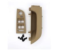 Door Handle Cover Car Inner Handle Interior Driver's Door Panel Pull Trim Cover for 3 Series E90 E91 316 318 320 325 328 Beige Black Gray(Beige)