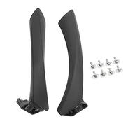 Door Handle Cover Car Inner Interior Door Panel Pull Trim Cover Black Beige Front Rear Left Right for 3 Series E90 E91 E9 316 318 320 RHD LHD(2pcs Black)