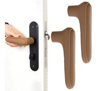 Door Handle Cover, Flat Handles Lever Covers, Silicone Anti Collision Sleeve, Protects Hands from Burns and Chills, Soft Grip Protectors for Bedroom, Study Room, Home Safety, 5.94x2.32x1.1 Inches