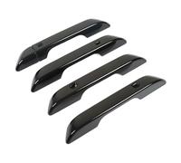 Door Handle Cover Trim, 5Pcs Glossy Black ABS Sticker for Car SUV MPV KA4 | Glossy Black ABS Build Lightweight Easy Clean Surface Scratch Guard Self Adhesive No Drill Install Left Hand Drive Fit