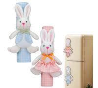 Door Handle Covers for Fridge | 2 Pieces Supplies Freezer Easter Bunny, Refrigerator Door Protector | For Hire Home Office Flat Dishwasher Microwave Cabinet Freezer