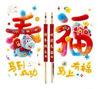 Door Handle Covers for New Year Celebrations with Matching Window Stickers for Home Decor Reversible Plush and Smooth Finish for Use (A)
