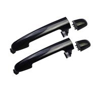 Door Handle Covers Gloss Black Replacement for Hyundai for Sonata 2006 2007 2008 2009 2010 Front Rear Left Or Right 1 2 4 Pcs Chrome Exterior Car(4 Sides Kit Black)(Rear Pair Black)