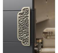 Door Handle, Double-Sided Solid Aluminum Pull Push Handle, 50cm, Embossed Surface, Wire Drawing Process for Sliding Doors, Durable and Stylish