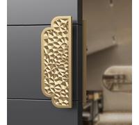 Door Handle, Double-Sided Solid Aluminum Pull Push Handle, 50cm, Embossed Surface, Wire Drawing Process for Sliding Doors, Durable and Stylish