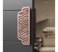 Door Handle, Double-Sided Solid Aluminum Pull Push Handle, 50cm, Embossed Surface, Wire Drawing Process for Sliding Doors, Durable and Stylish