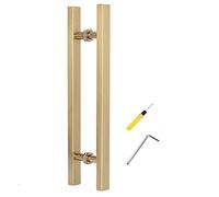 Door Handle Exterior Barn Door Handles with Fittings, Modern Commercial Double Side Mounted Sliding Glass Door Handle, E