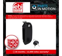Door handle Right black 175766 FEBI BILSTEIN for VW TRANSPORTER Mk IV Van