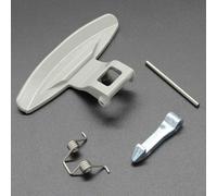 Door Handle for LG Washing Machine Front Load Grey Replacement Part MEB61281101 Compatible with F14 F12 Series Drum Washer Repair Kit Standard Size