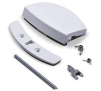 Door Handle/Handle/Door Handle Replacement for AEG Electrolux Complete for Washing Machine 405508700/3, 4055087003 Handle/Window Handle/Handle Set with Locking Nose for Washing Machines