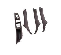 Door Handle Inner Handle 4PCS for BMW 5 Series F10 F11 520i 523i 525i 528i 535i Interior Window Lift Switch Cover Driver Door Inner Handle Cover Trim(B Moka 4pcs)