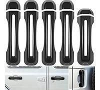 Door Handle Inserts Cover Trim+Tailgate Handle Cover for 2018-2021 Jeep Wrangler JL JLU Sports Sahara Freedom Rubicon Unlimited Gladiator JT 2-Door & 4-Door Exterior Accessories (Black 5PCS)