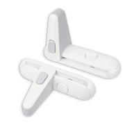 Door Handle Lock, 2 pcs, White, for Children and Pets, Prevents Opening of Doors, Child Proof Door Lock, Toddler Door Latch, Baby Safety Door Blocker, Childproof Door Lever Lock, Babyproofing Door