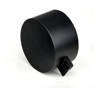 Door Handle Lock Device for Security, Stainless Steel Cover to Disable Door Knob Rotation, Compatible with Standard Round and Tulip Handles (A)