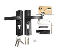 Door Handle Lock Keys Set Crafted from Manganese Steel, Quietly Operates While Providing Security in Any Room of The House