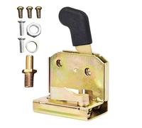 Door Handle Lock | Security Resistance | Set For Forklift Tractor | Replacement Metal Doors Latch, Industry Field Hardware (Iron Ring X1)