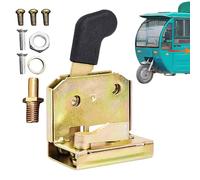 Door Handle Lock | Security Resistance | Set For Forklift Tractor | Replacement Metal Doors Latch, Industry Field Hardware (Iron Ring X1)